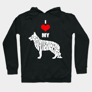 I Love My German Shepherd Hoodie